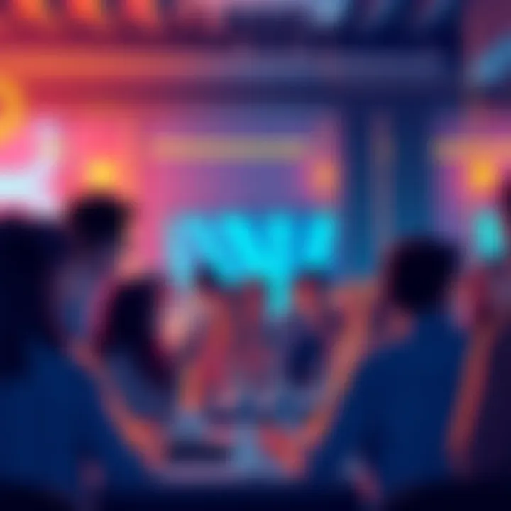 People discussing recent VeChain developments with enthusiasm