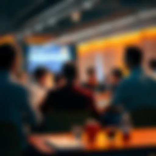 Participants engaging in a discussion about VeChain's recent network updates and sustainability efforts