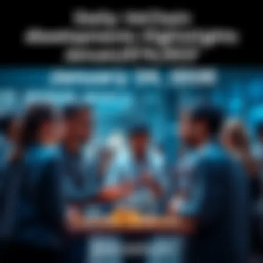 A group of people engaging in a conversation about VeChain and its updates