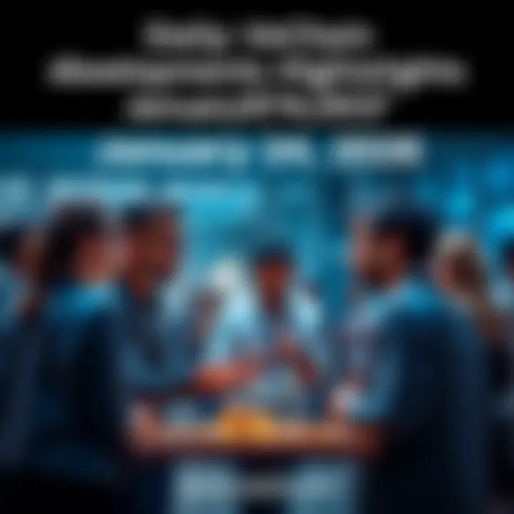 A group of people engaging in a conversation about VeChain and its updates