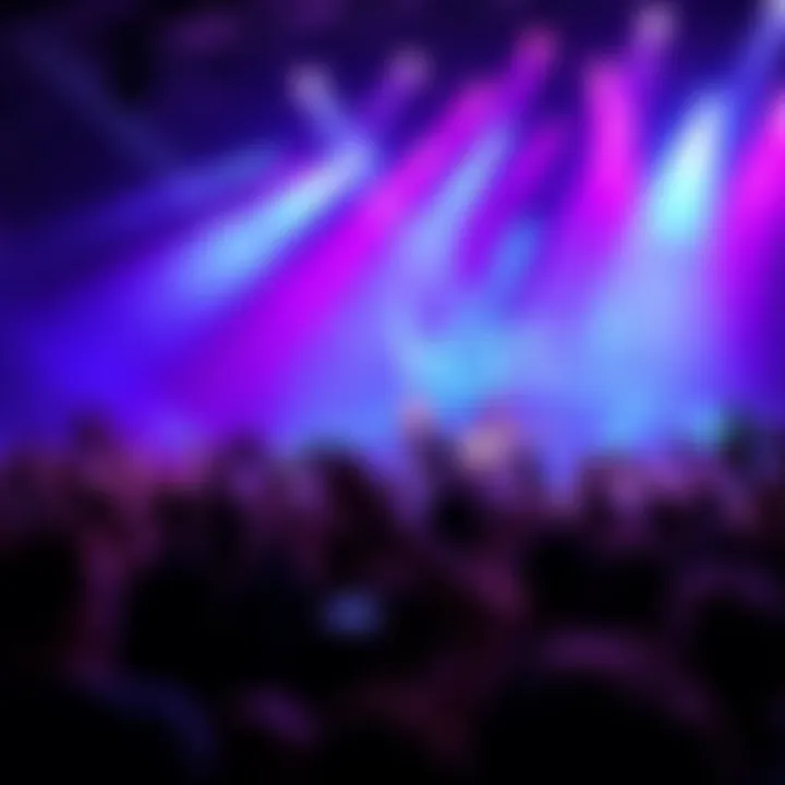 Vessel band performing on stage with energetic crowd