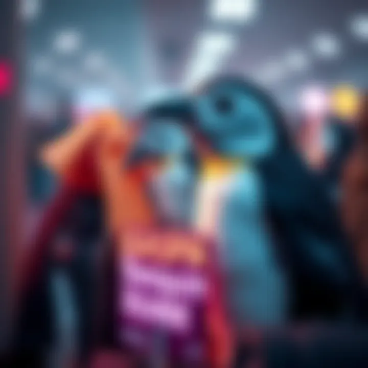 A popular Penquin meme image with fun text and colorful graphics, capturing social media attention.