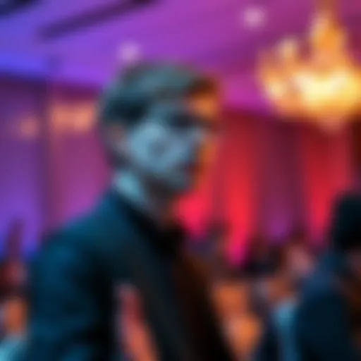 Vitalik Buterin speaking at a conference about the risks to Ethereum due to BlackRock's influence in finance