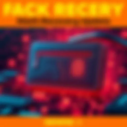 A graphic showing a digital wallet being secured with a lock symbol, representing the recovery process for hacked funds.