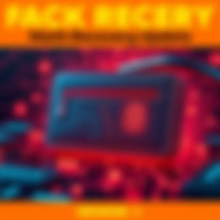 A graphic showing a digital wallet being secured with a lock symbol, representing the recovery process for hacked funds.