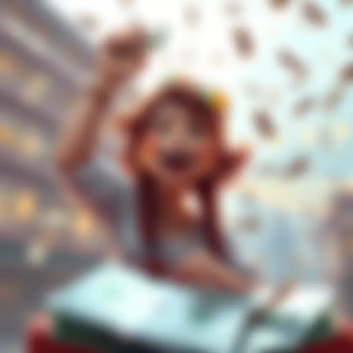 A humorous meme depicting a character celebrating with money while referencing the 'Wife Changing Money' concept in the Solana crypto community.