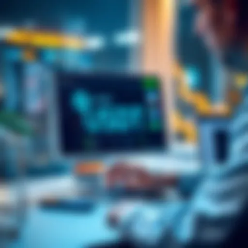 A person using a computer to withdraw USDT from an Exodus wallet to a bank account