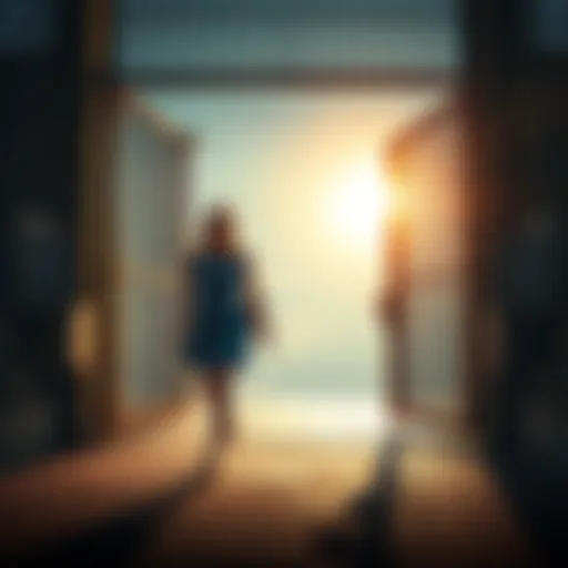 Sam Bankman-Fried’s ex-girlfriend walking out of prison gates, looking relieved and hopeful.