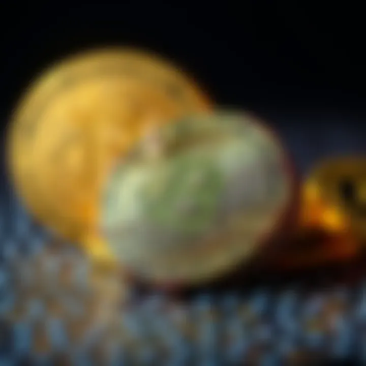 Graphic representation of Wrapped Bitcoin with Bitcoin Cash logo in the background