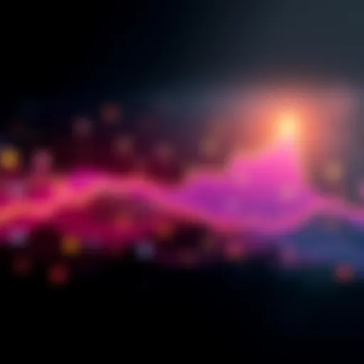 A line graph illustrating the upward trend of XLM's value over time with icons of partnerships around it