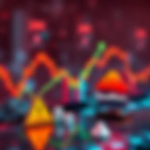 A graphic showing an upward trend in XRP price alongside a Cloudflare logo with a caution sign, symbolizing market concerns.