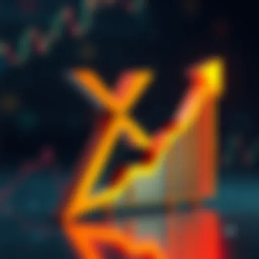 A graphic showing XRP logo with a rising graph, symbolizing its top ETF performance in 2025 and attracting investments.