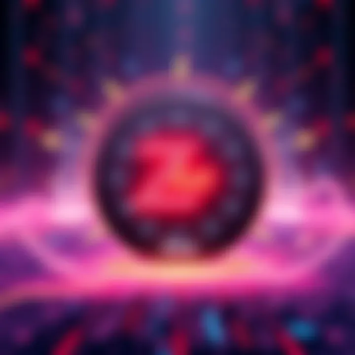 A graphic showing the Zkas cryptocurrency logo with symbols of privacy and fast transactions, like locks and lightning bolts, set against a digital background.